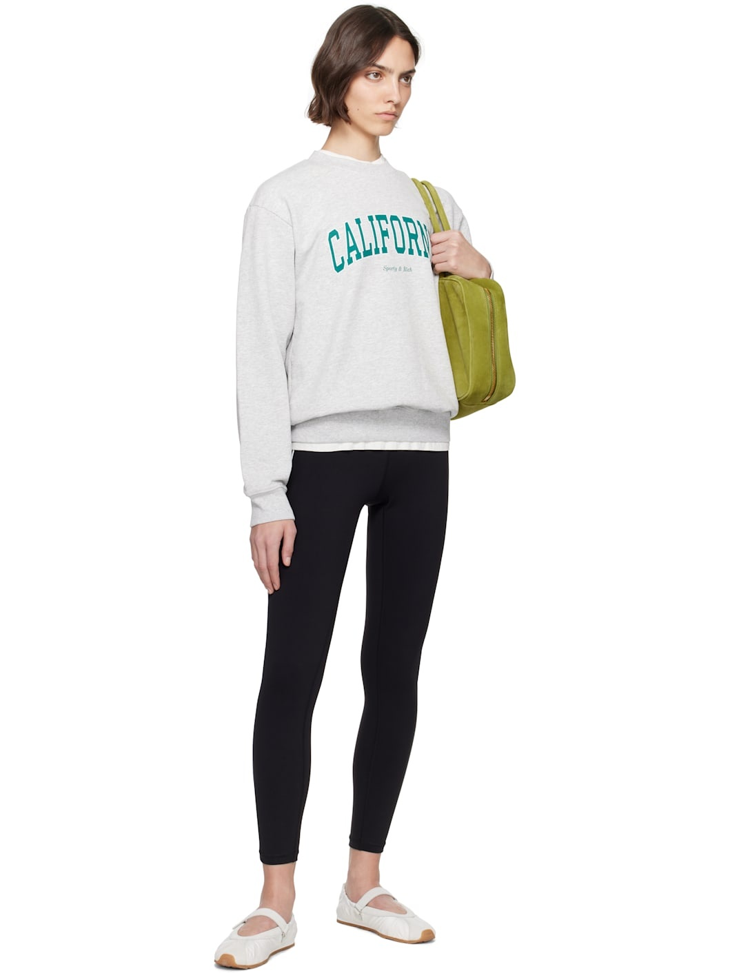 Gray 'California' Crewneck Sweatshirt - 4
