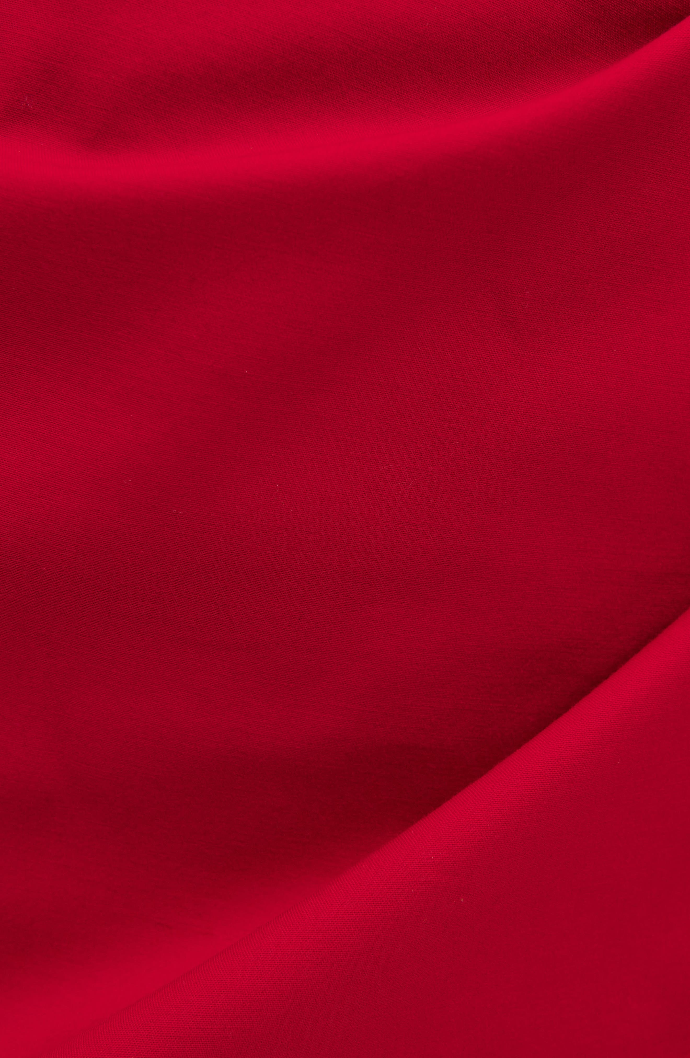 Reformation Babette Bubble Hem Organic Cotton Halter Minidress in Cherry at Nordstrom - 3