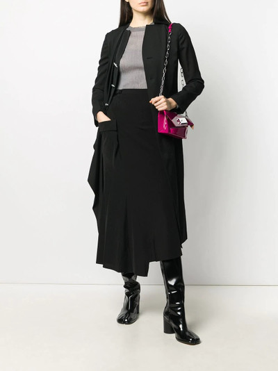 Yohji Yamamoto asymmetric skirt with patch pocket outlook