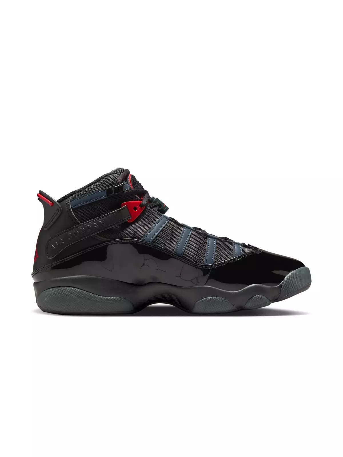 6 Rings "Black/Fire Red/Anthracite" Men's Shoe - 2