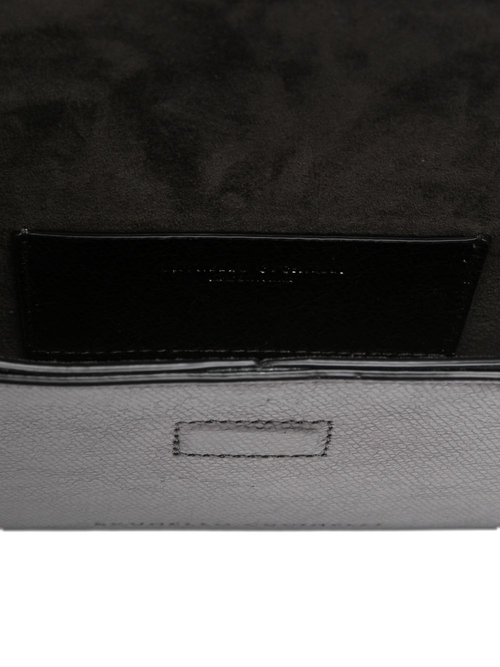 metallic flap clutch bag - 5