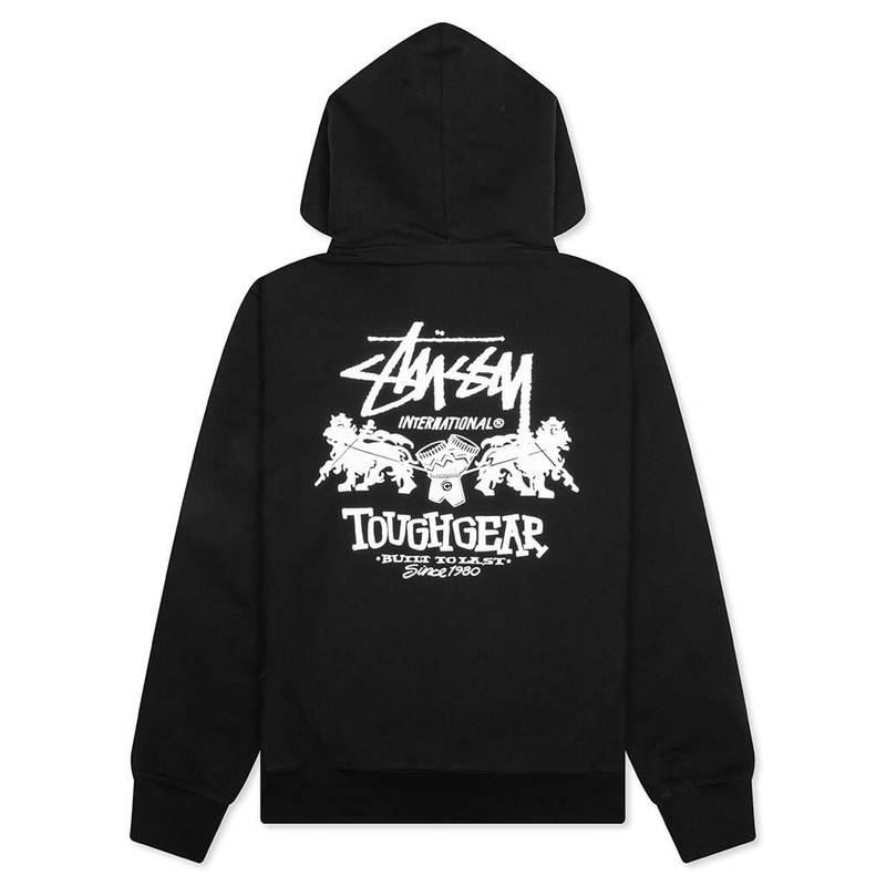 Stüssy TOUGH GEAR INTERNATIONAL HOODIE - BLACK outlook