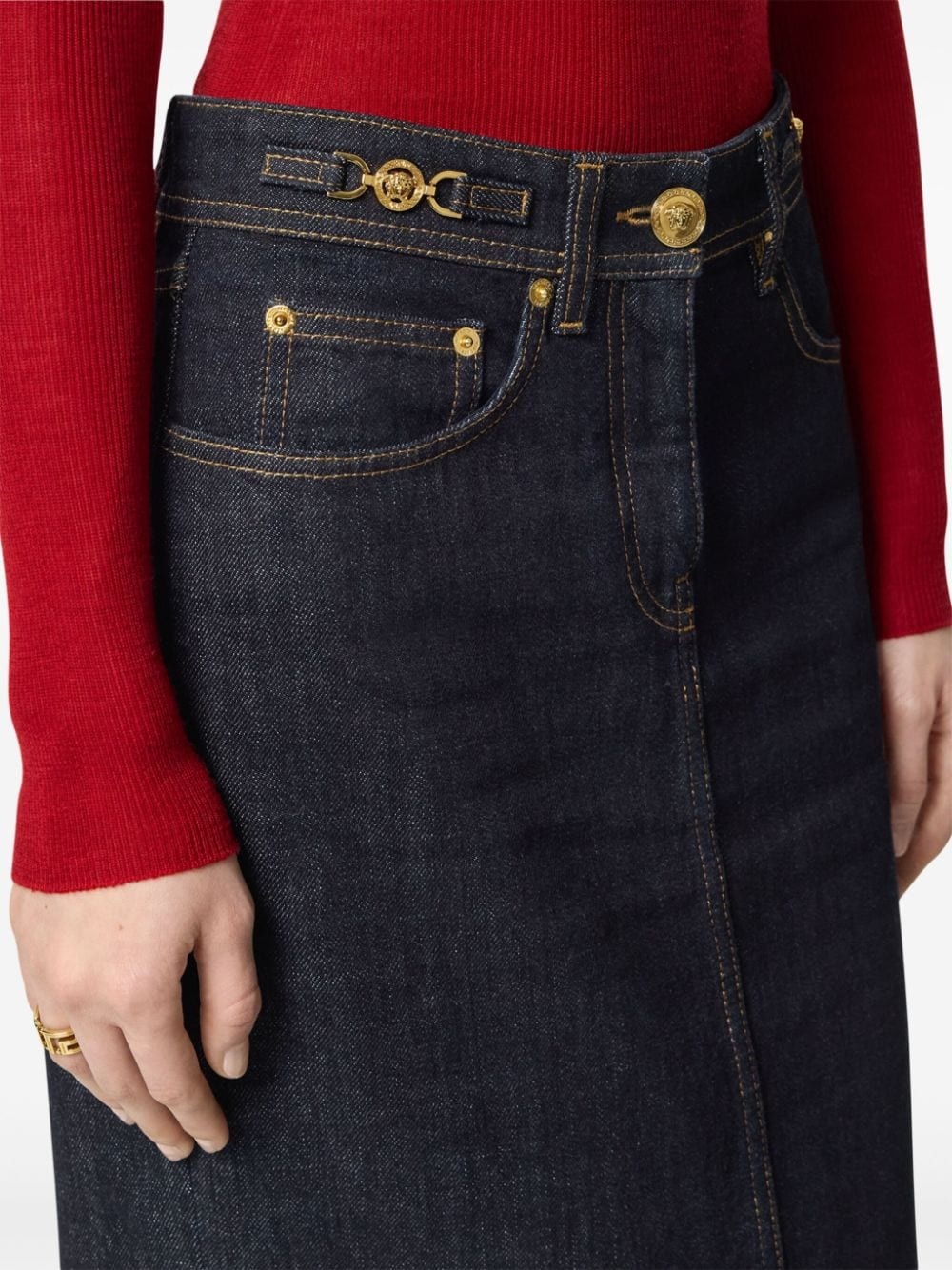 Medusa '95 denim skirt - 5