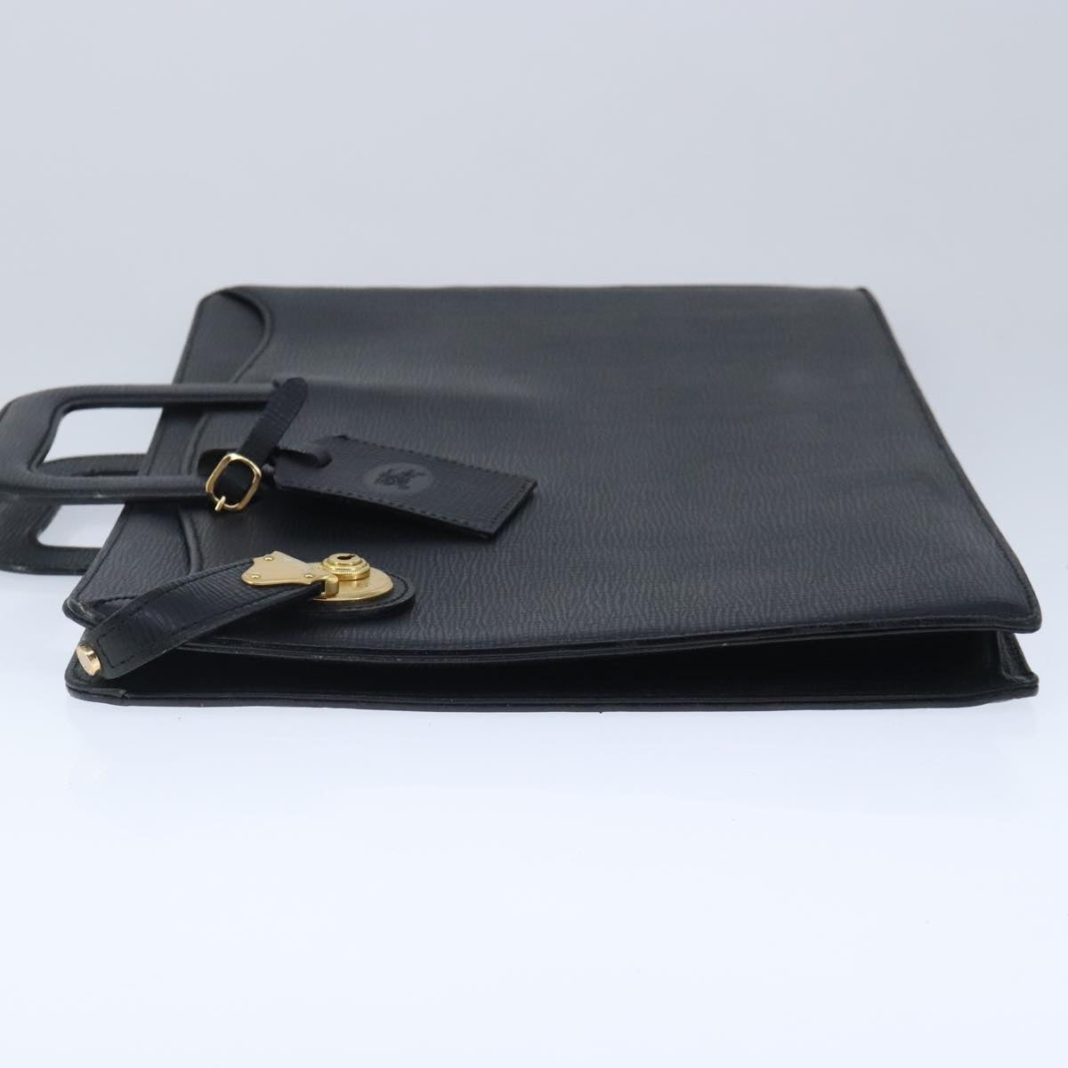 Burberry Business Bag Leather Black Gold - 4