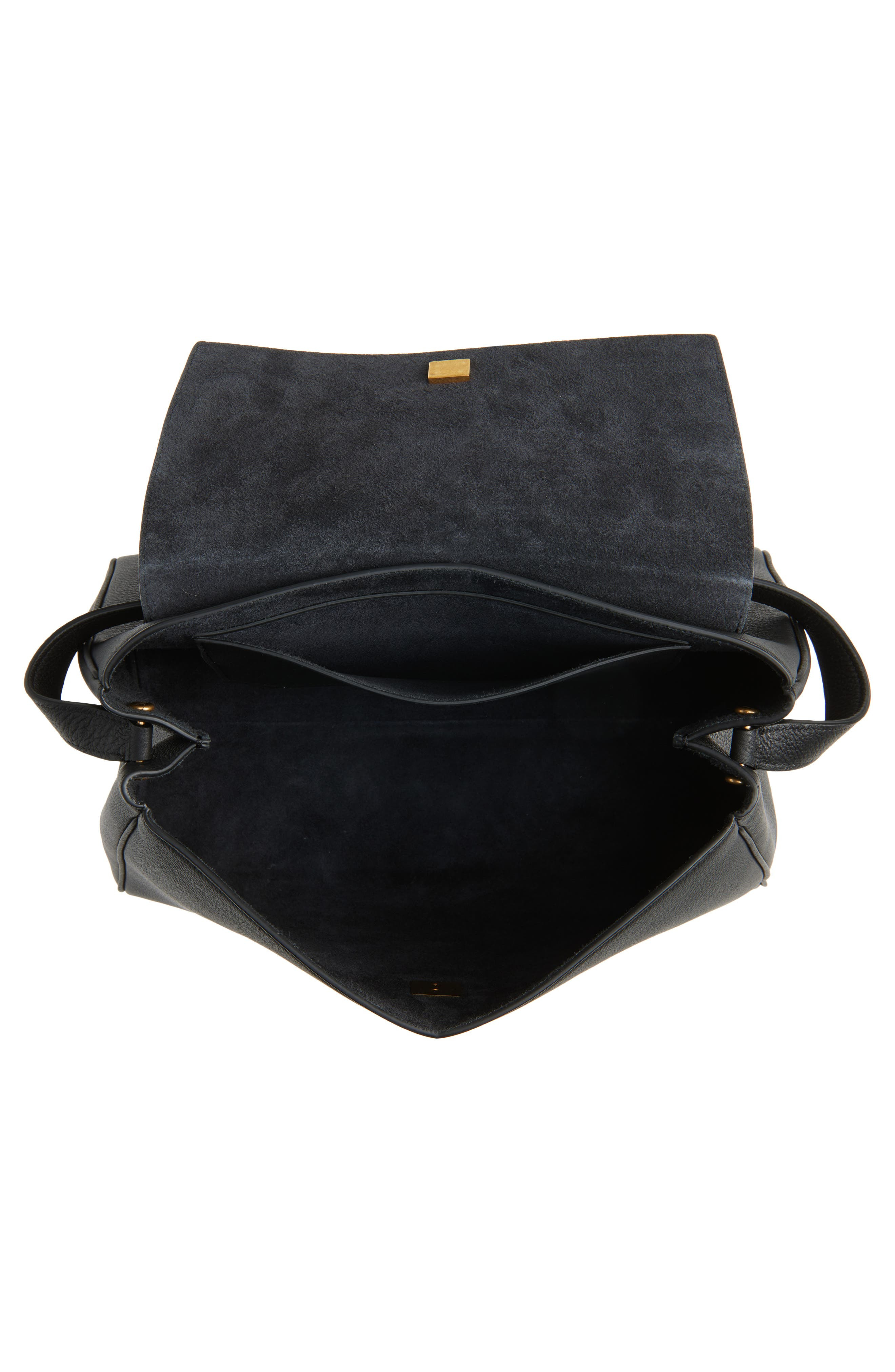 Khaite Audrey Leather Top Handle Bag in Black 200 at Nordstrom - 5