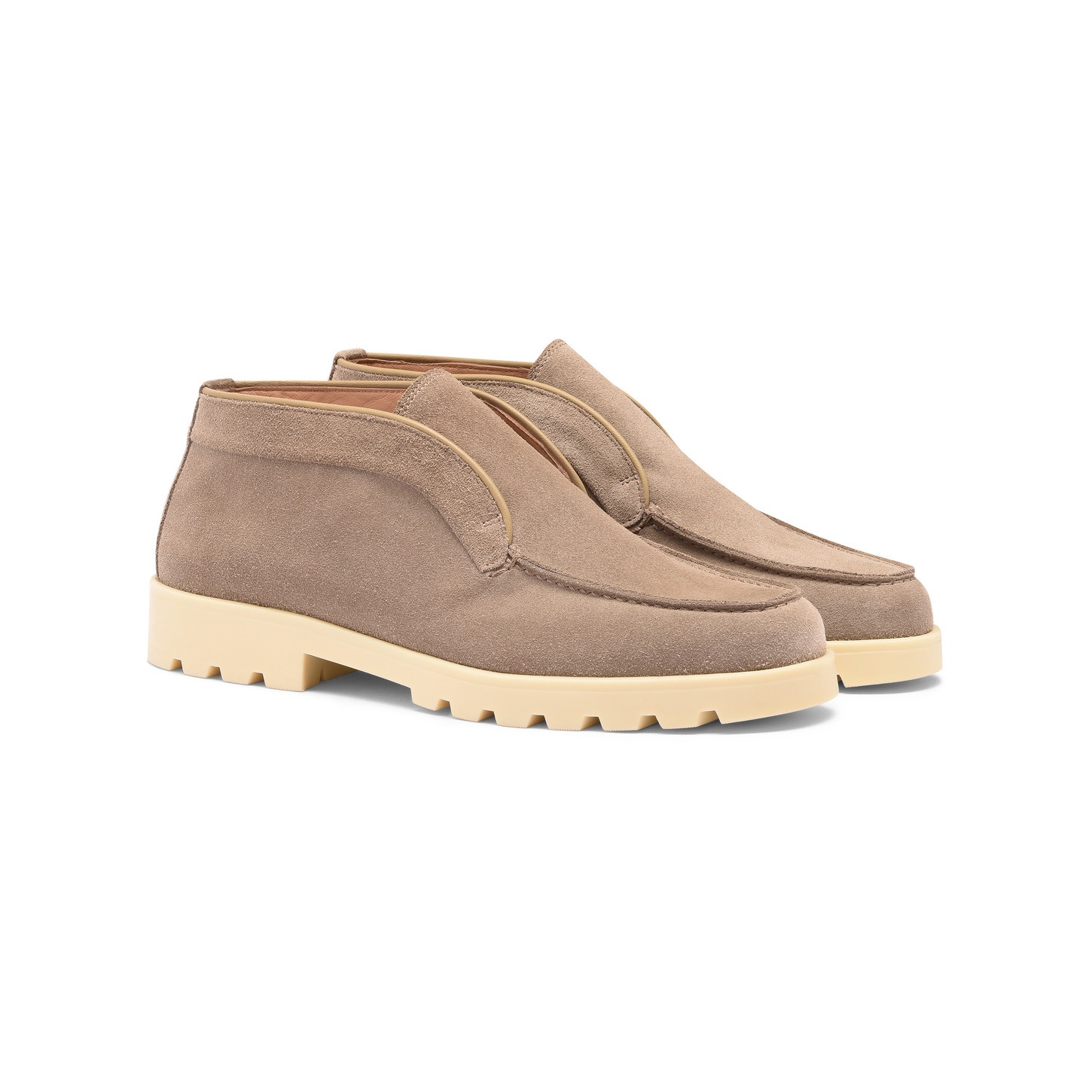 Women's taupe suede desert boot - 3