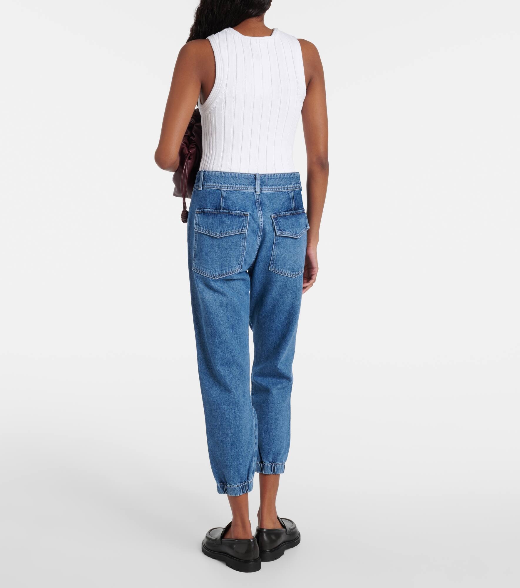 Agni mid-rise twill tapered pants - 3
