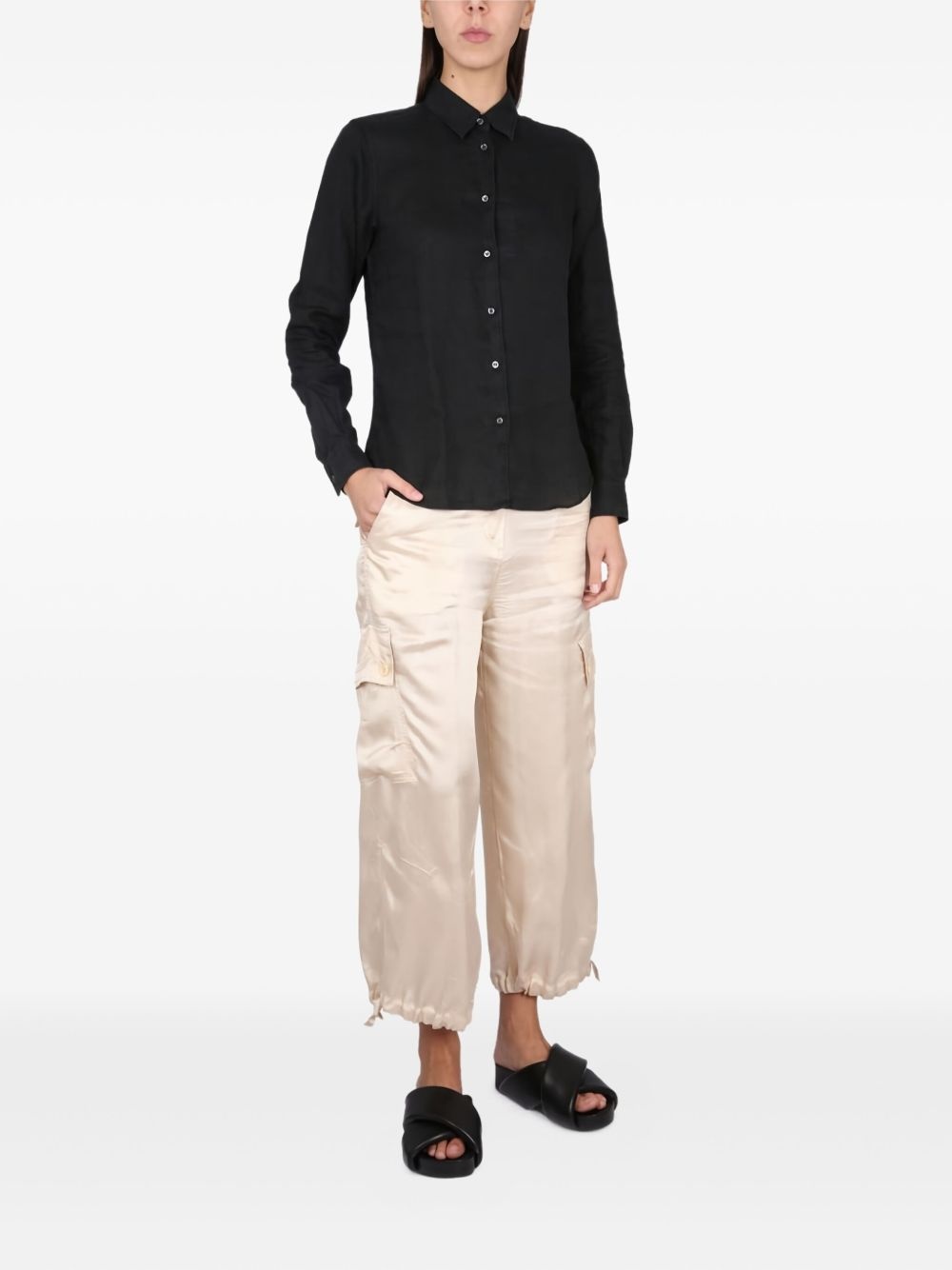 long-sleeve button-down shirt - 2