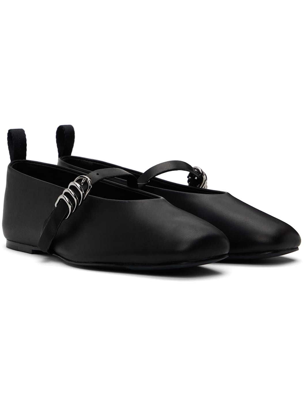 Black Spire Mary Jane Ballerina Flats - 4