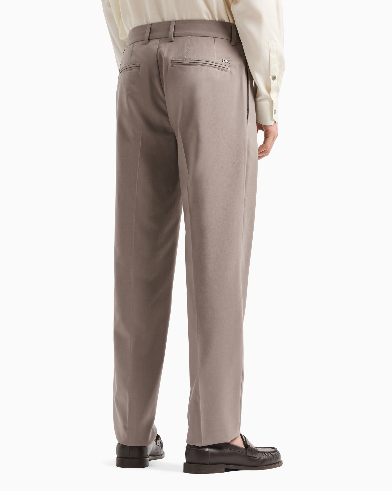 LIGHTWEIGHT VIRGIN WOOL-BLEND TWILL CHINOS - 3