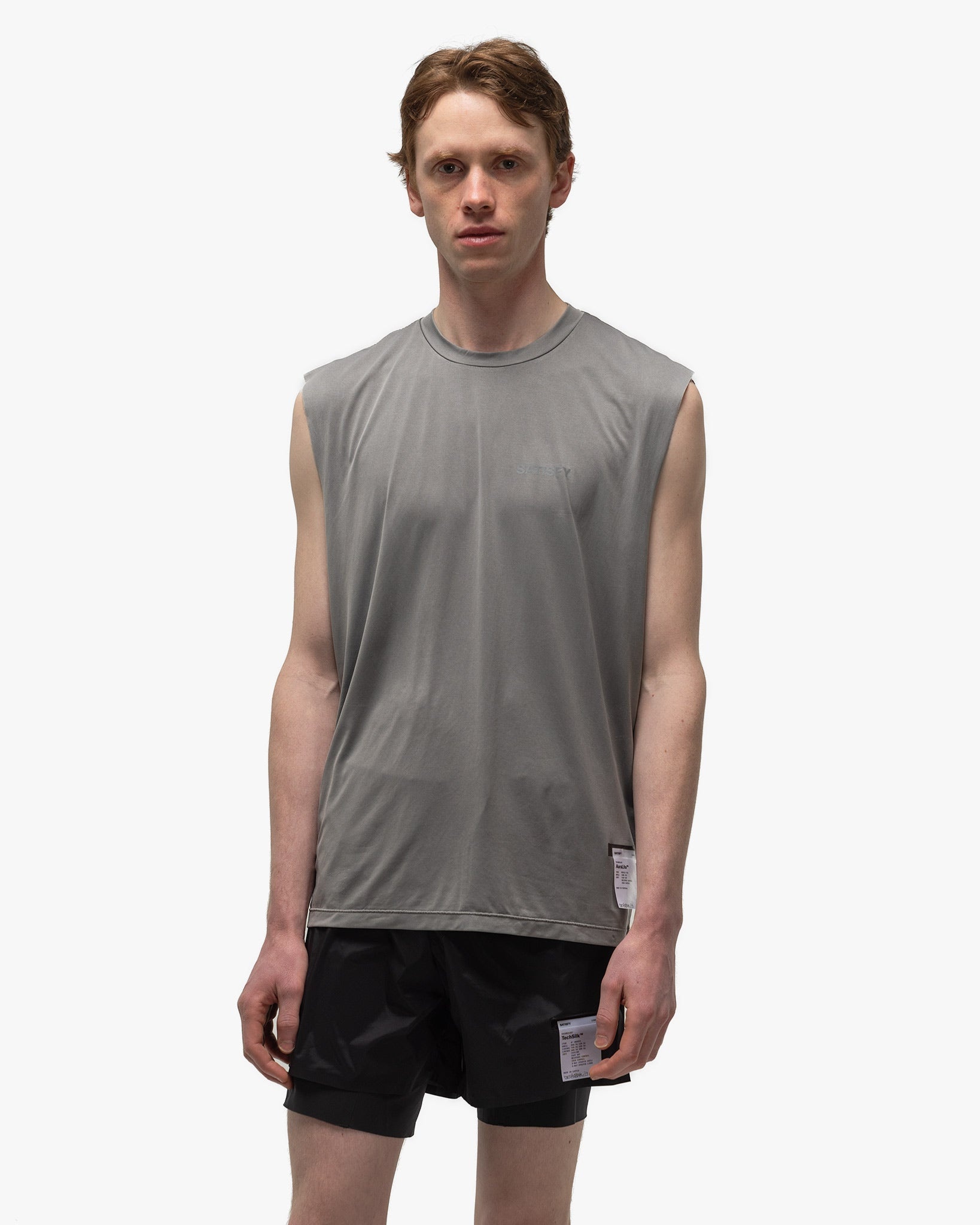 AuraLite Muscle Tee Mineral Graphite - 4