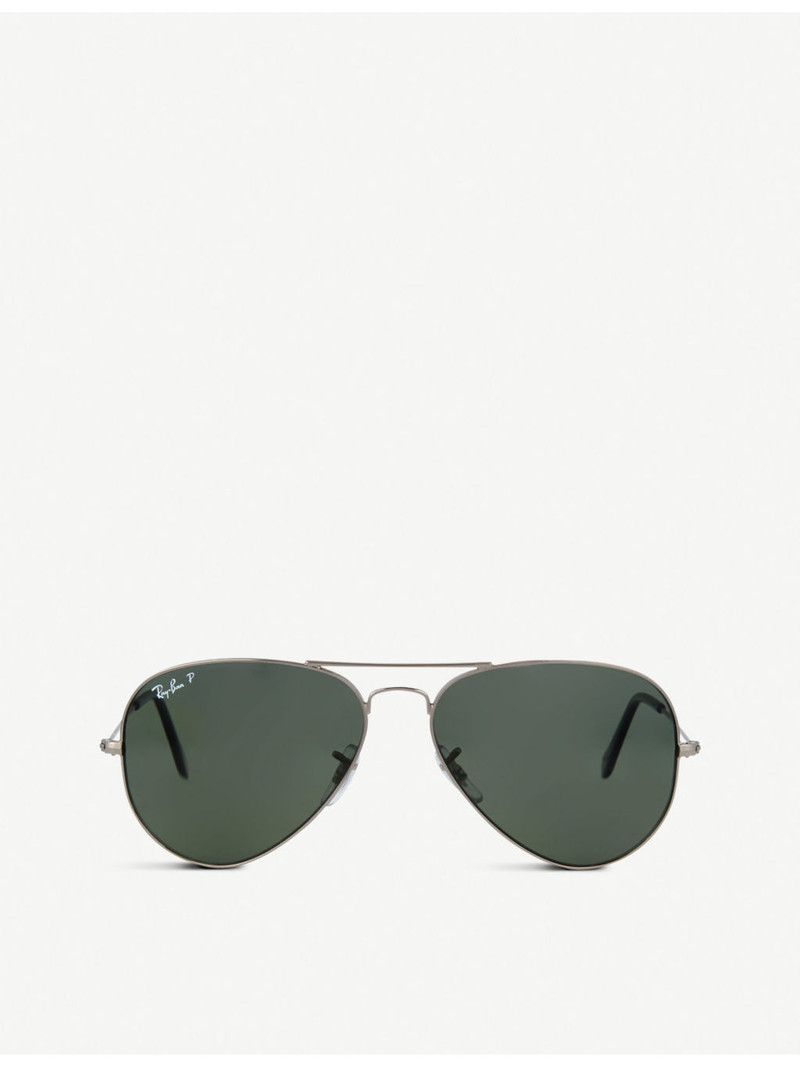 Original aviator gunmetal-frame sunglasses RB3025 58 1