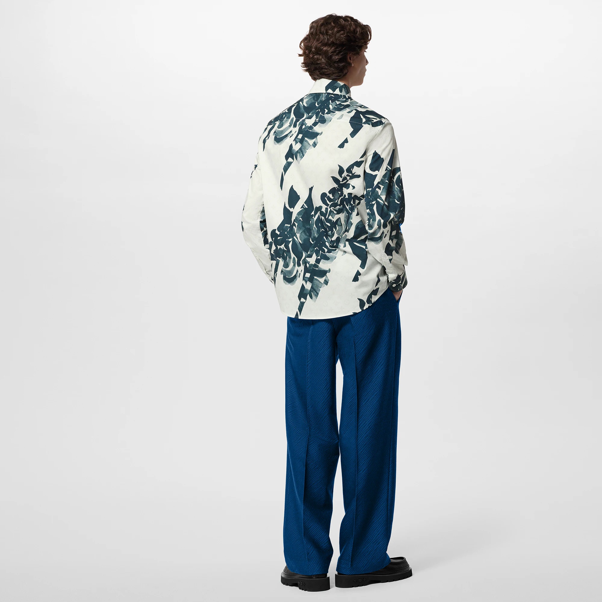 Long-Sleeved Printed Cotton Shirt - 3