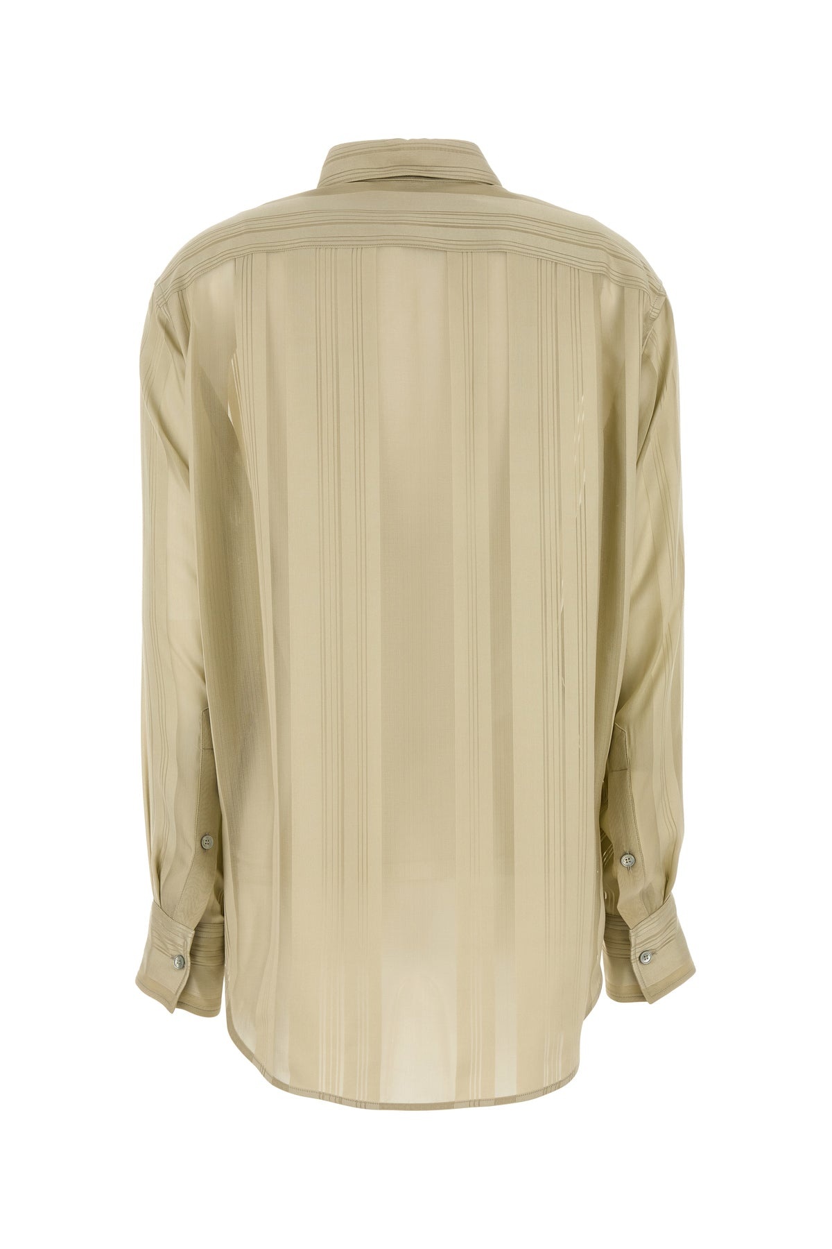 Khaki silk shirt - 2