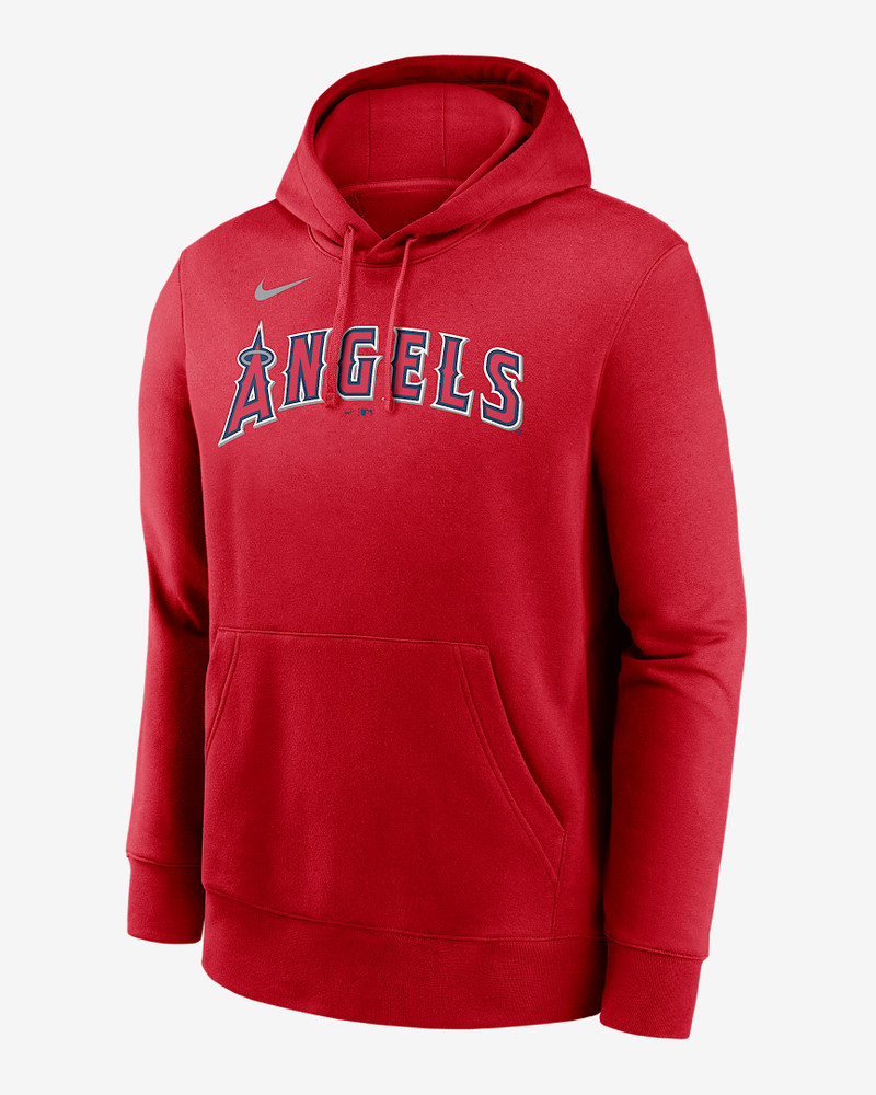 Mike Trout Los Angeles Angels Club Men's Nike MLB Pullover Hoodie 1