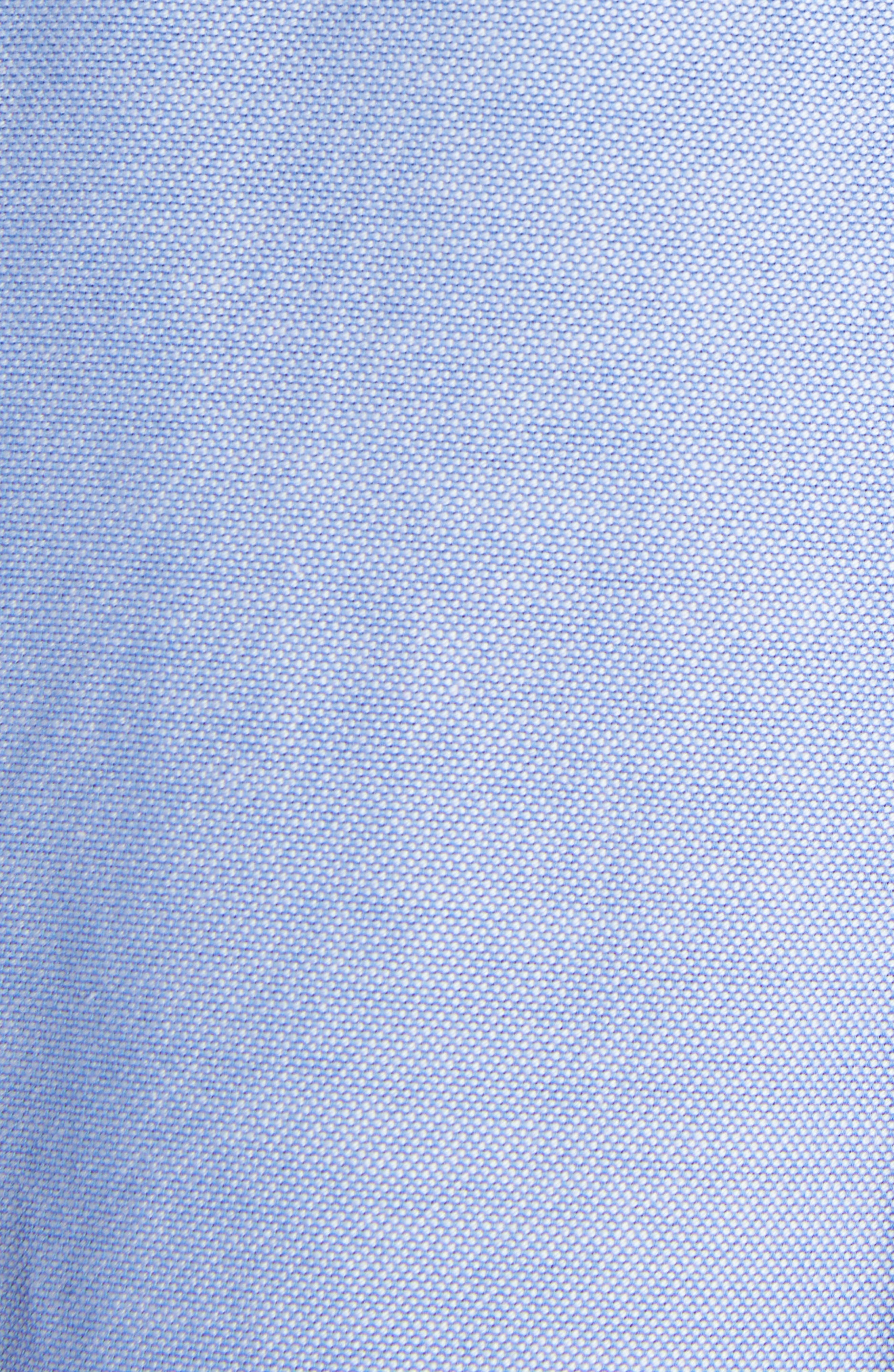 Moncler Archive Logo Patch Cotton Button-Down Shirt in Cool Blue at Nordstrom - 6
