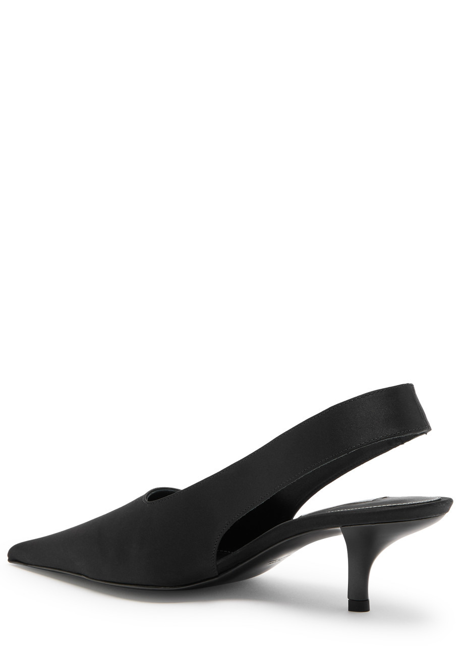 Toteme 75 Satin Slingback Pumps - 2