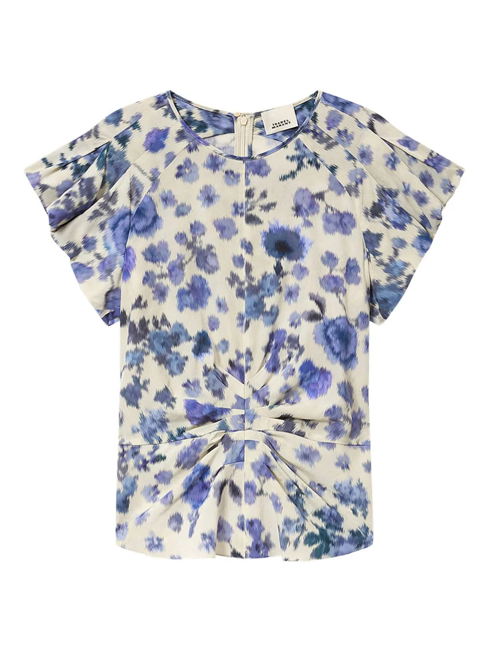Tullya knotted floral top - 1