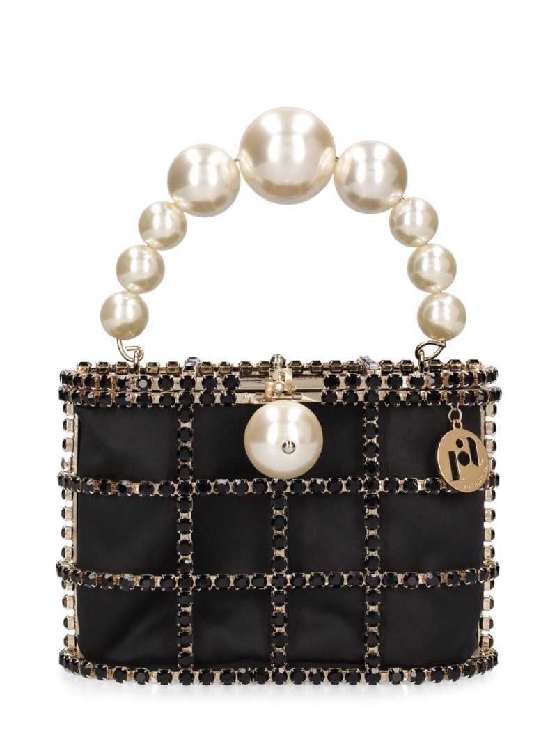 Holli shiny pearl top handle bag - 1