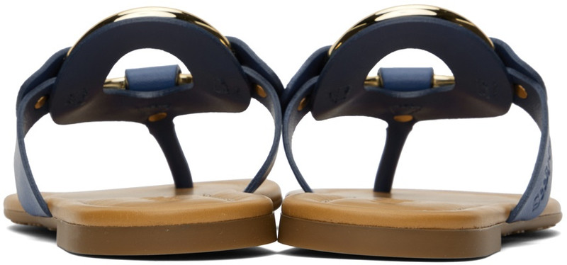 See by Chloé Blue Hana Flat Sandals outlook