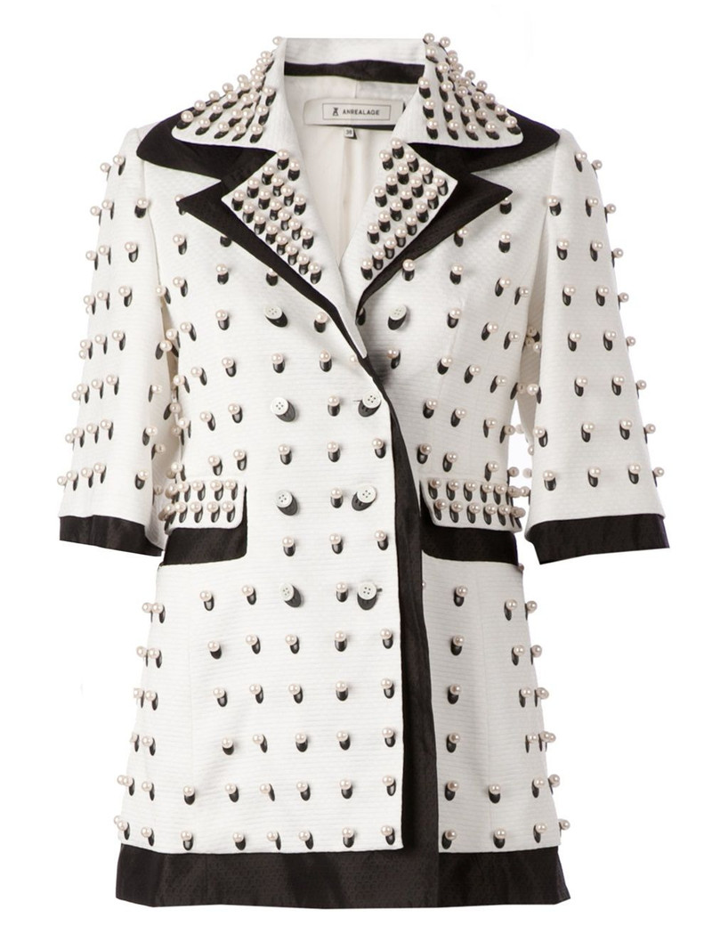 pearls embellished coat 1