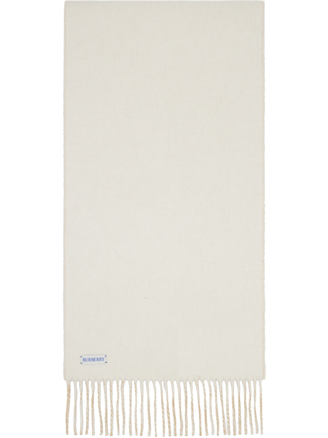 Beige & Off-White Cashmere Scarf - 2