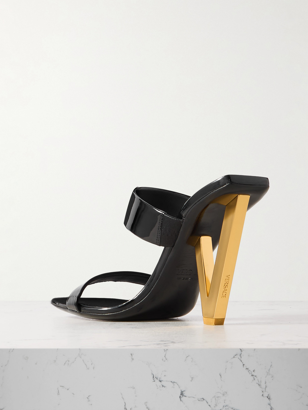Embellished Patent-leather Sandals - 3