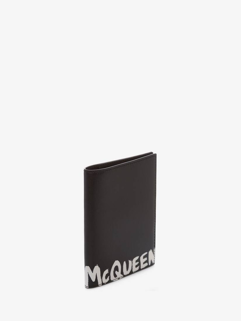 Mcqueen Graffiti Pocket Organizer in Black/white 2