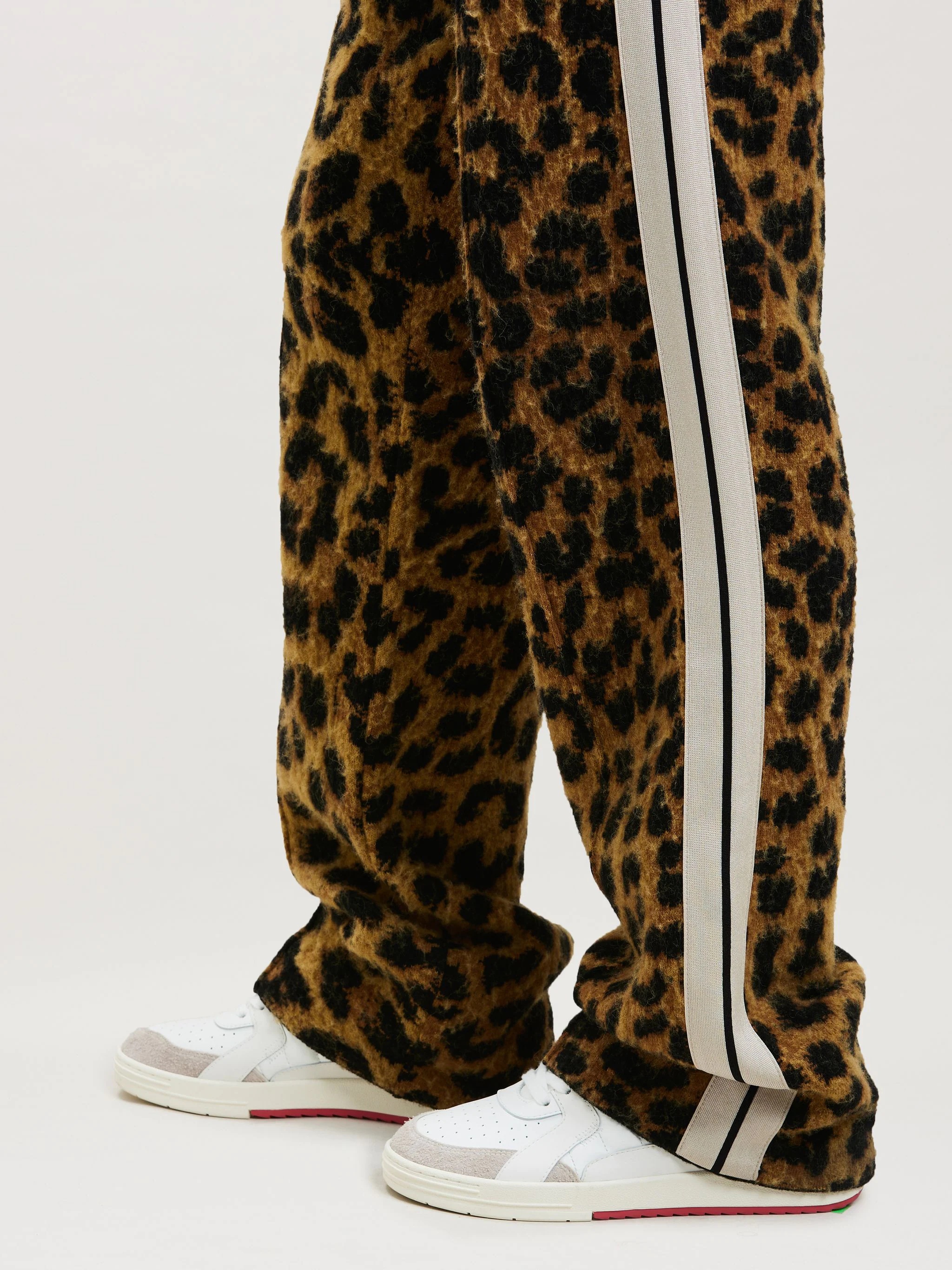 ANIMALIER BRUSHED KNIT PANTS - 6