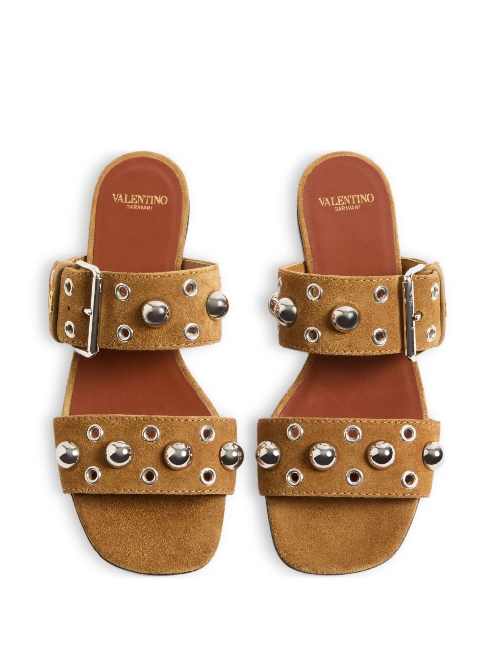 NELLCÔTE CRUST LEATHER SLIDE SANDAL - 4