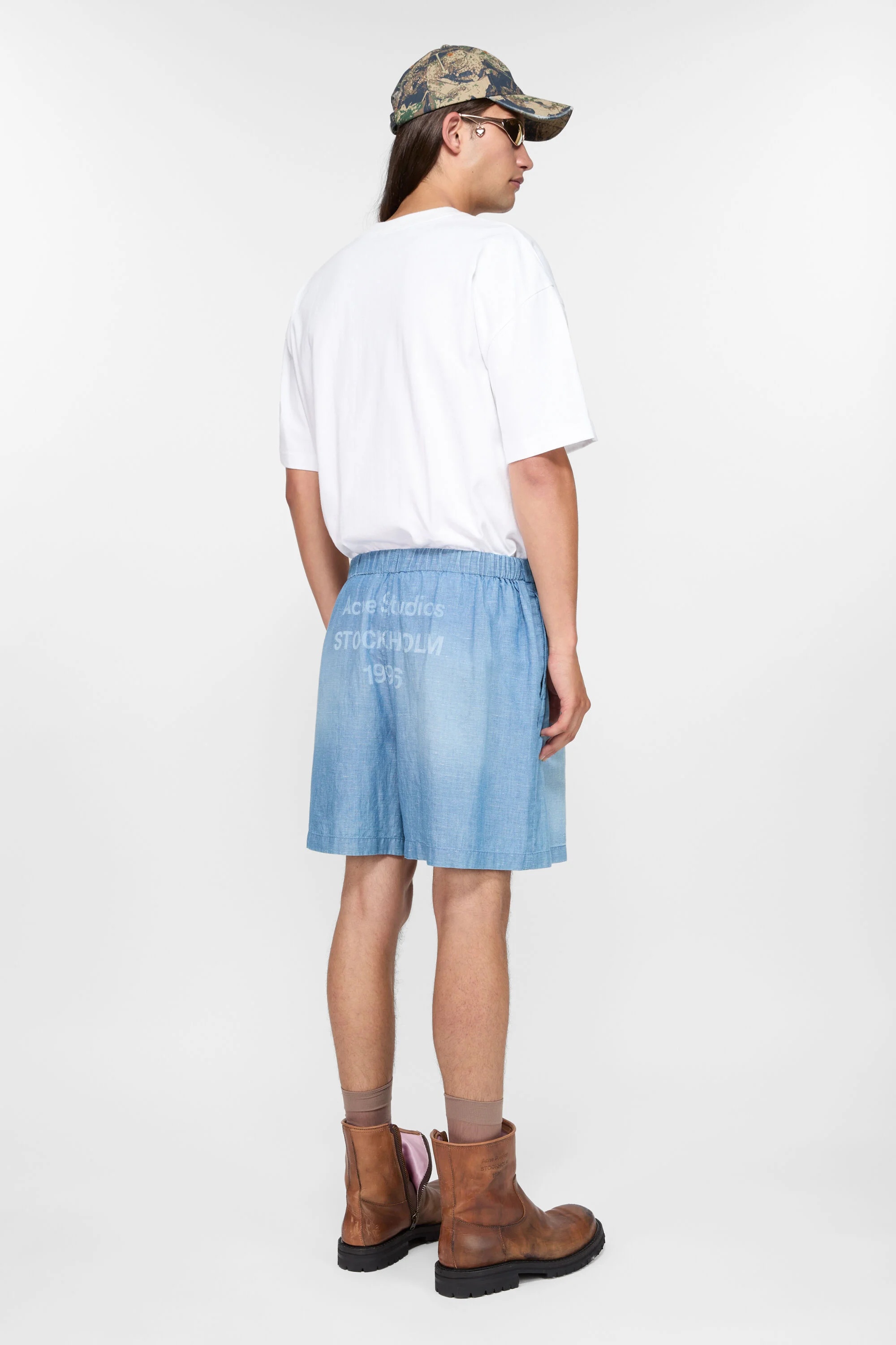 Shorts logo stamp - Mid blue - 3