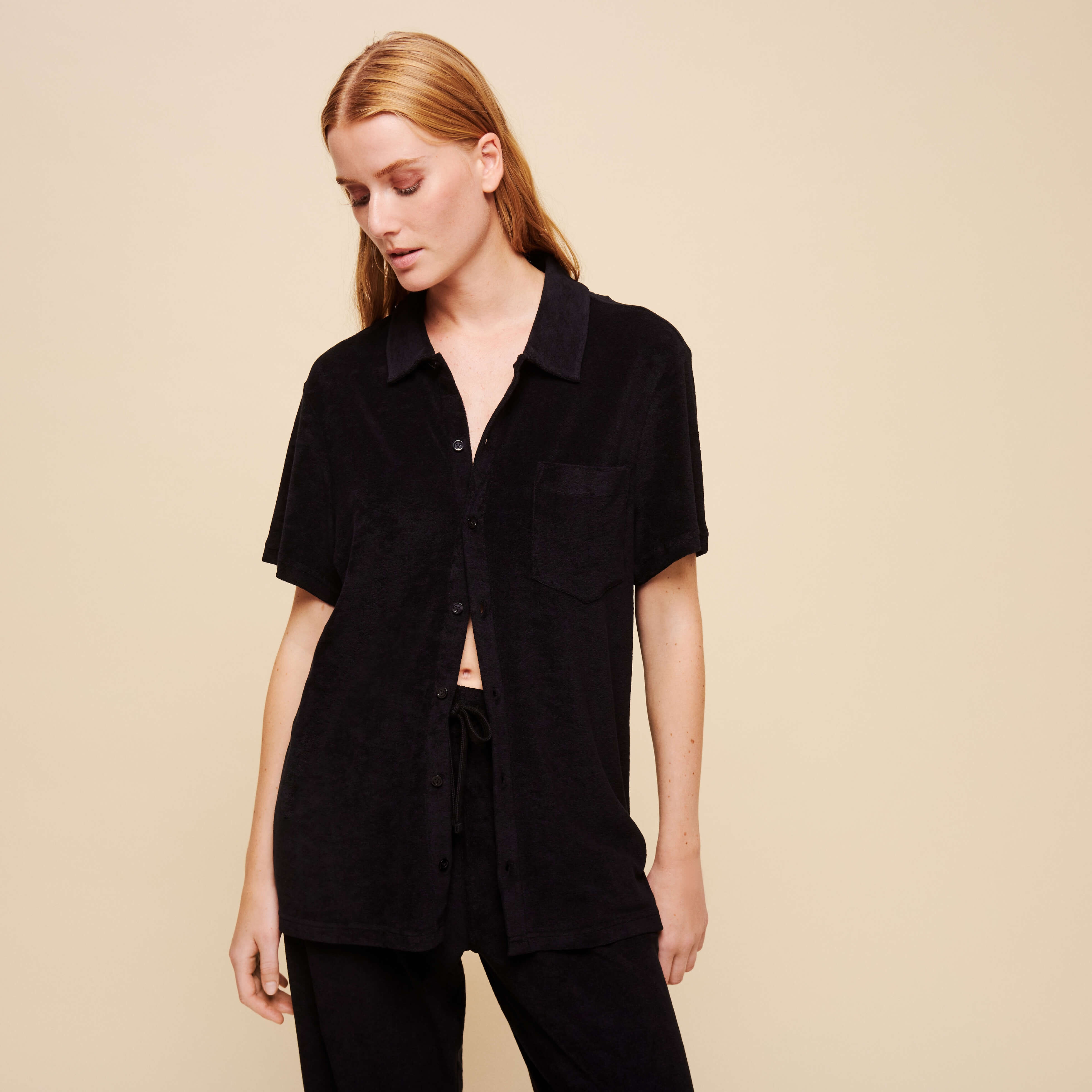 Unisex Terry Bowling Shirt Solid - 3