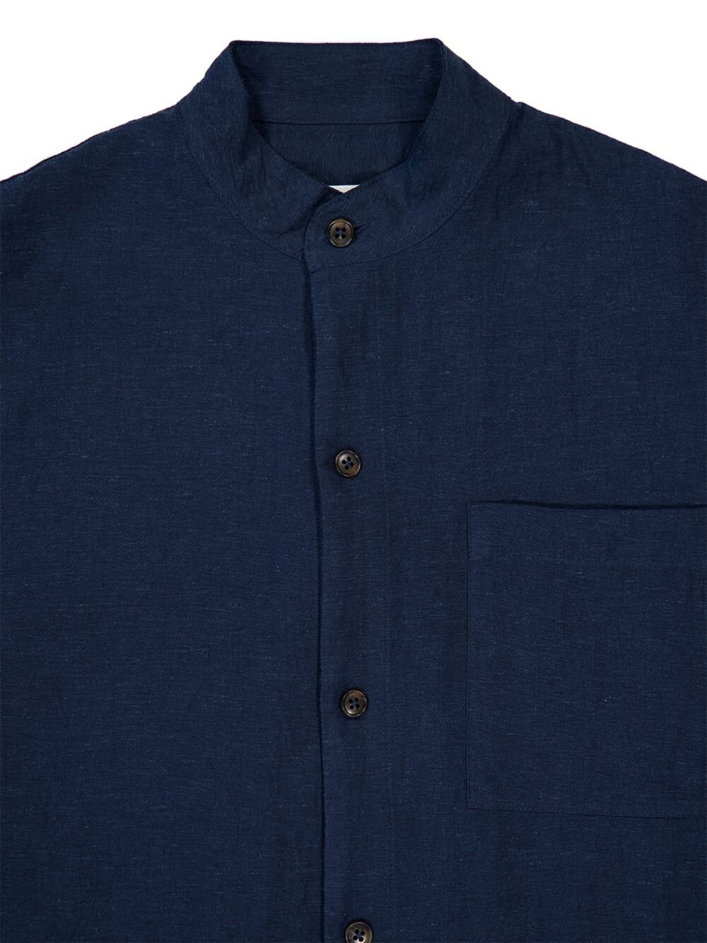 mandarin-collar shirt - 4