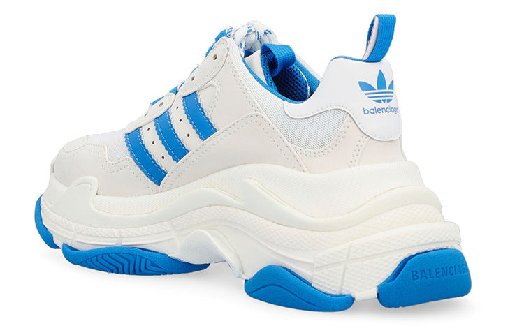 (WMNS) Balenciaga Triple S x Adidas 'White Blue' 712764W2ZB39040 - 4