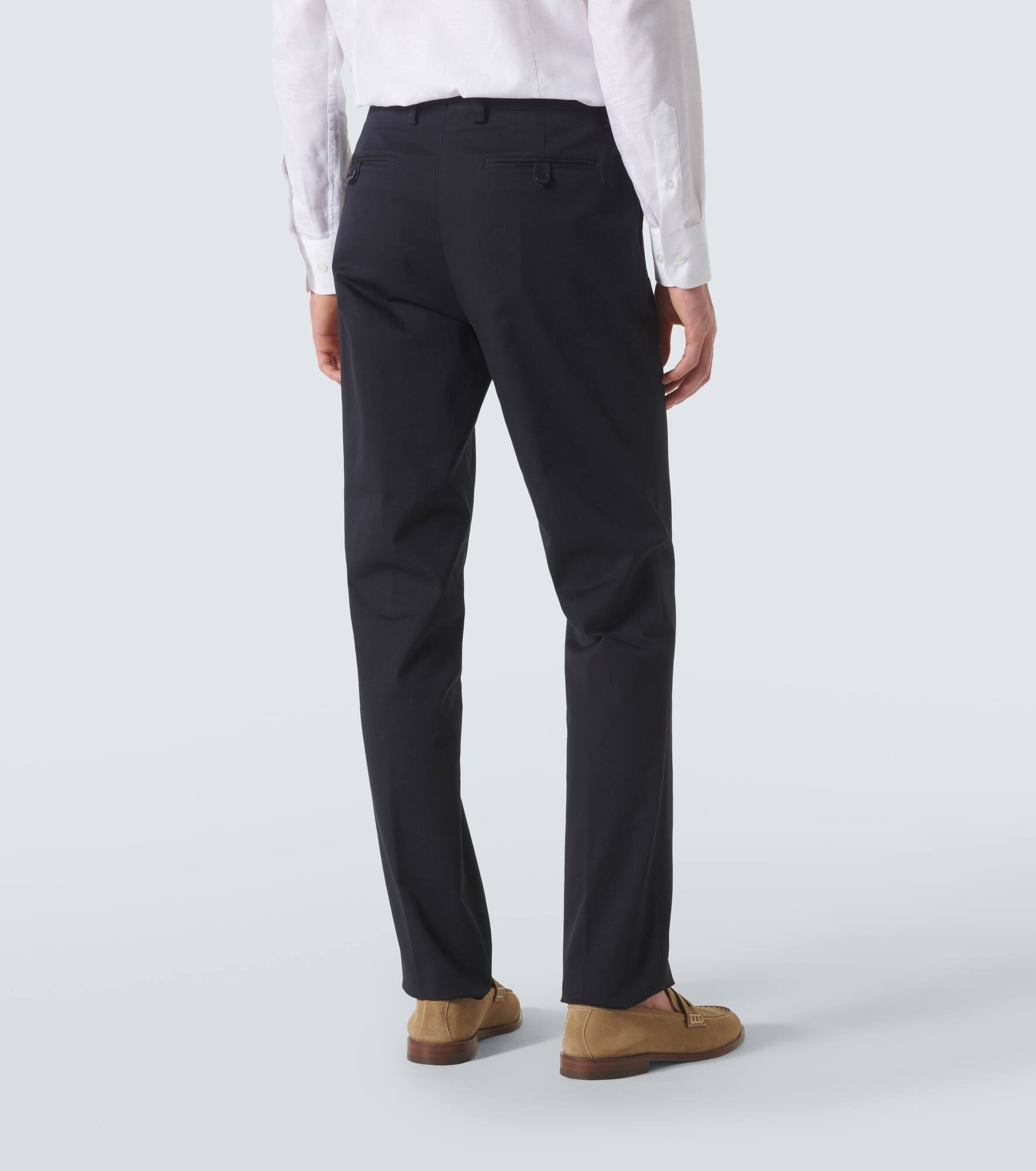 Floral cotton jacquard chinos - 4