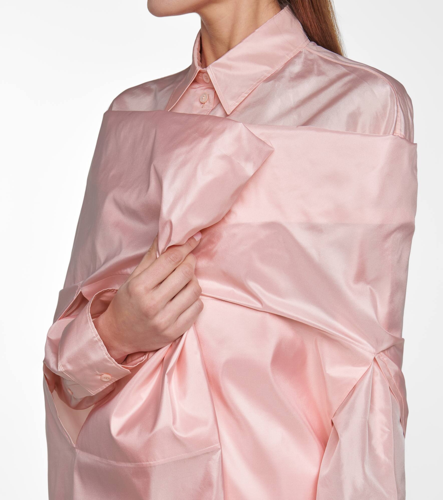 Silk taffeta cape - 5