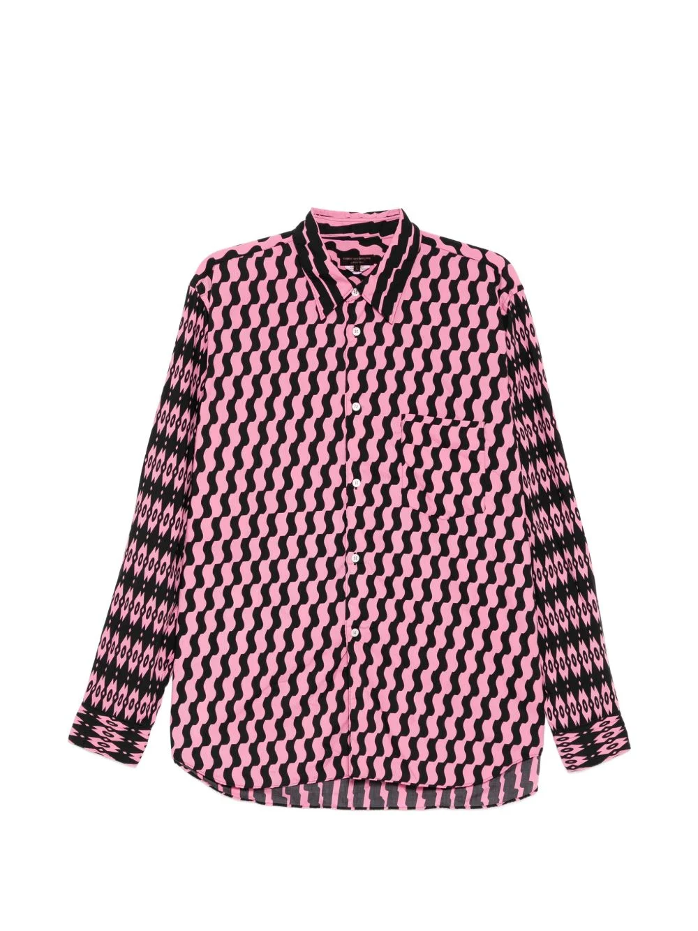 geometric-print shirt - 1