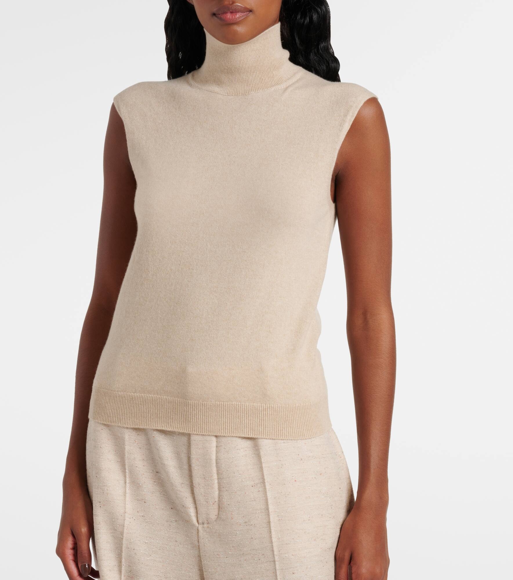 Cashmere turtleneck top - 5