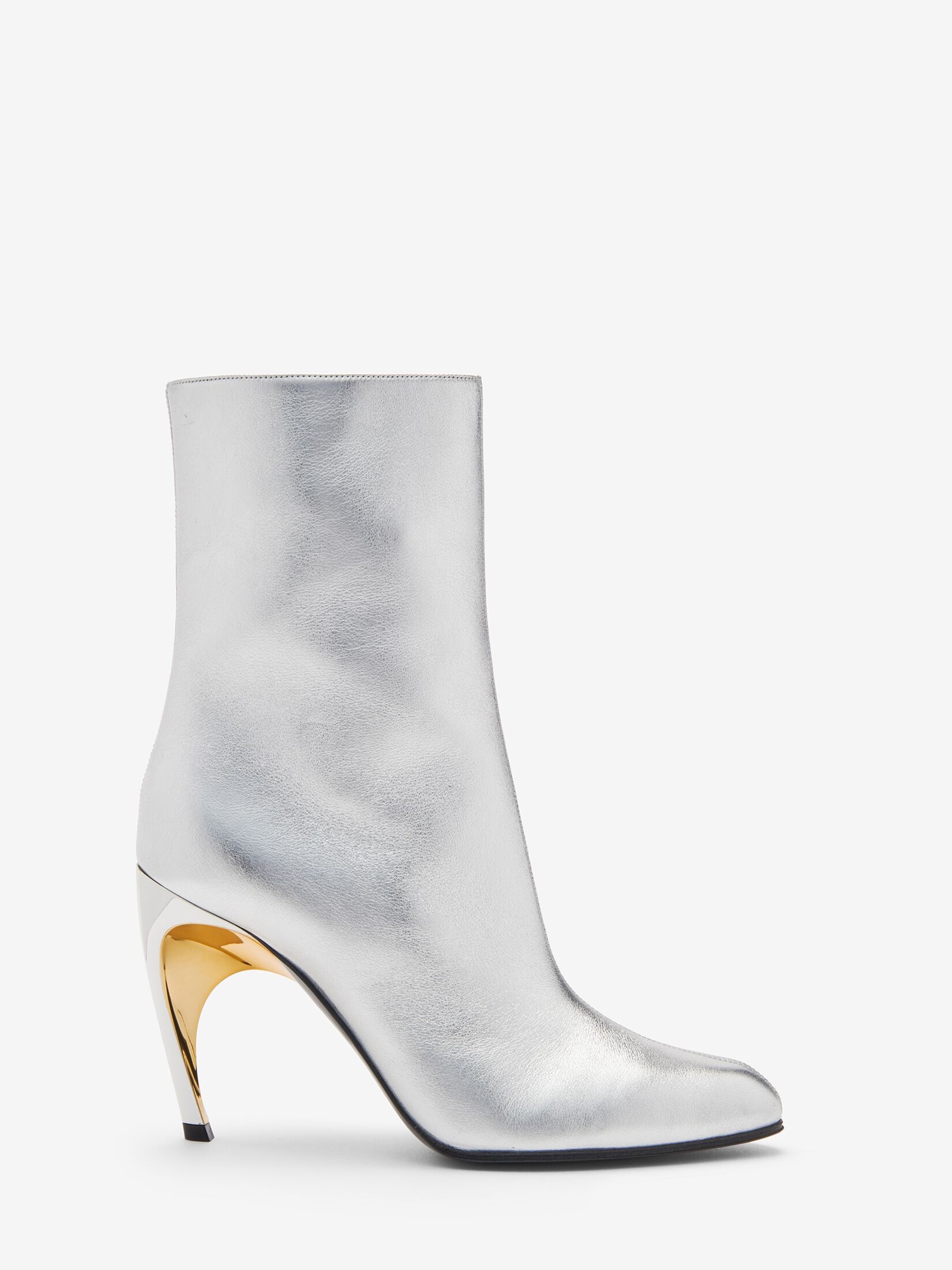 Women's Armadillo Ankle Boot in Silver/gold - 1