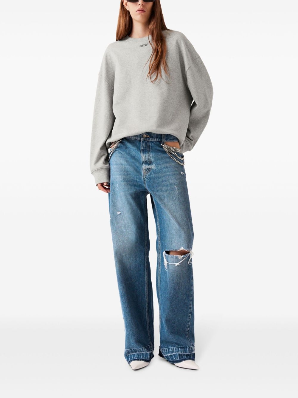 logo-charm sweatshirt - 2