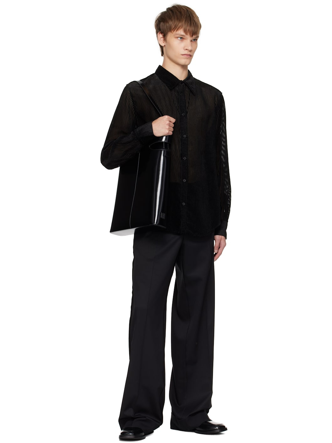 Black Striped Shirt - 4