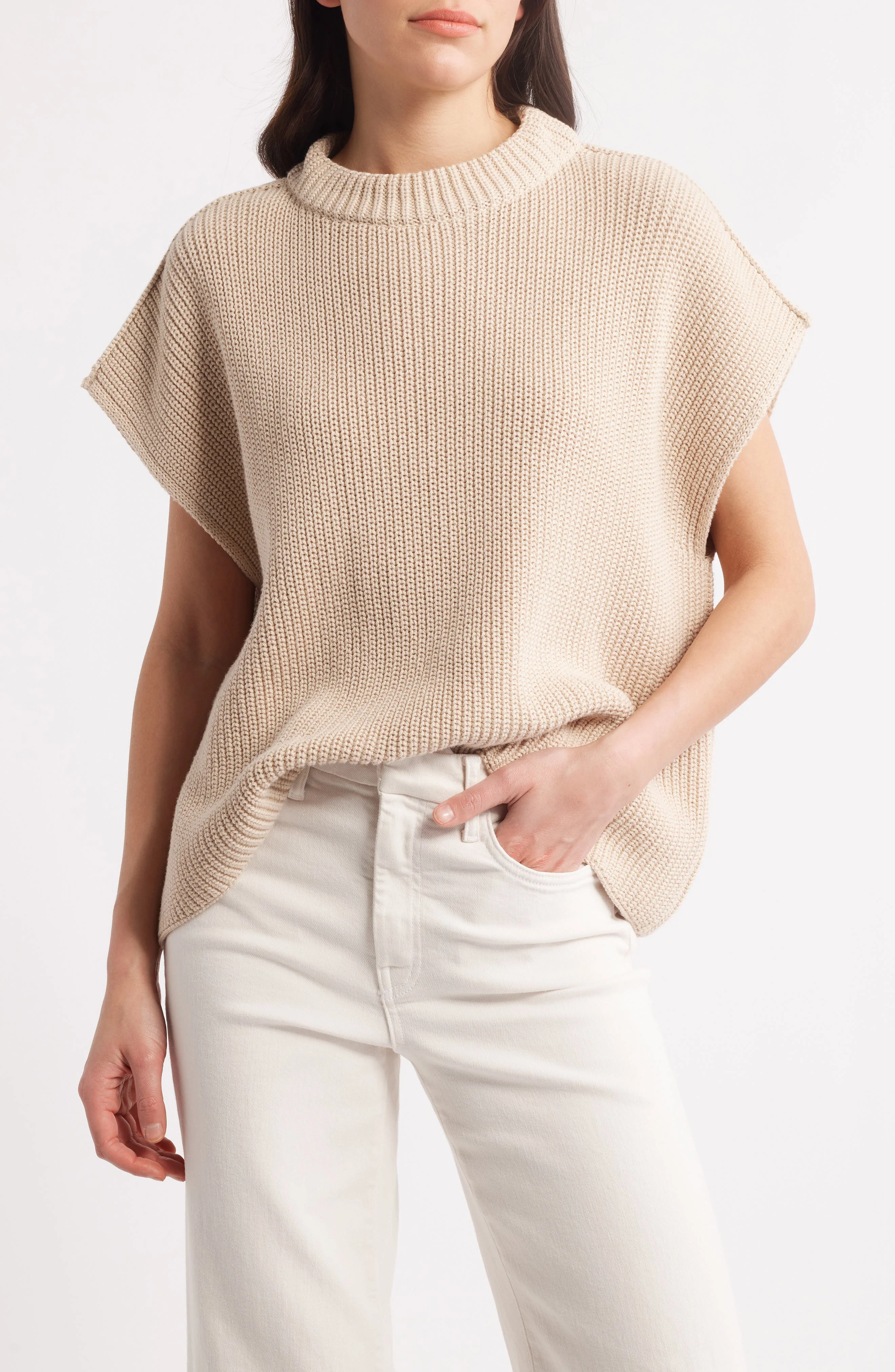 Frank & Eileen Montecito Sweater Vest in Sand at Nordstrom - 1