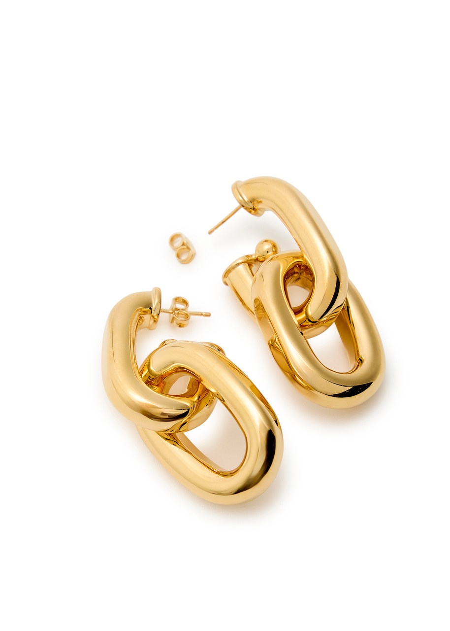 Rabanne XL Link Chain Hoop Earrings - 3