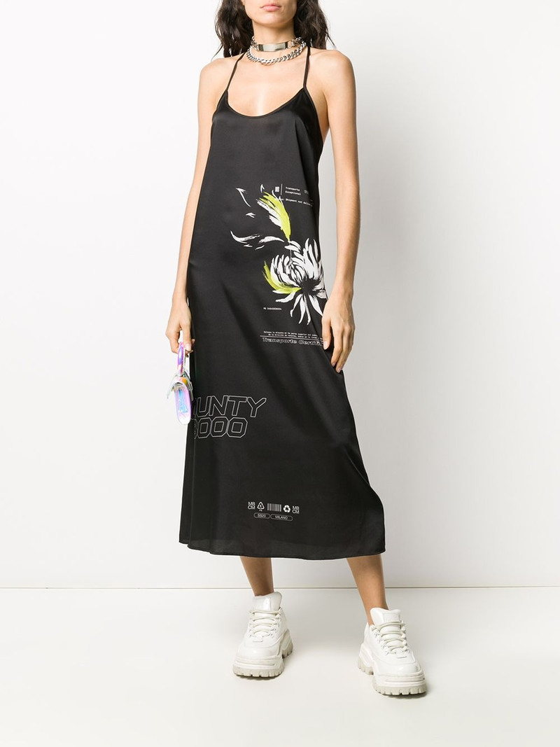Marcelo Burlon County Of Milan Flower Shipping midi slip dress outlook