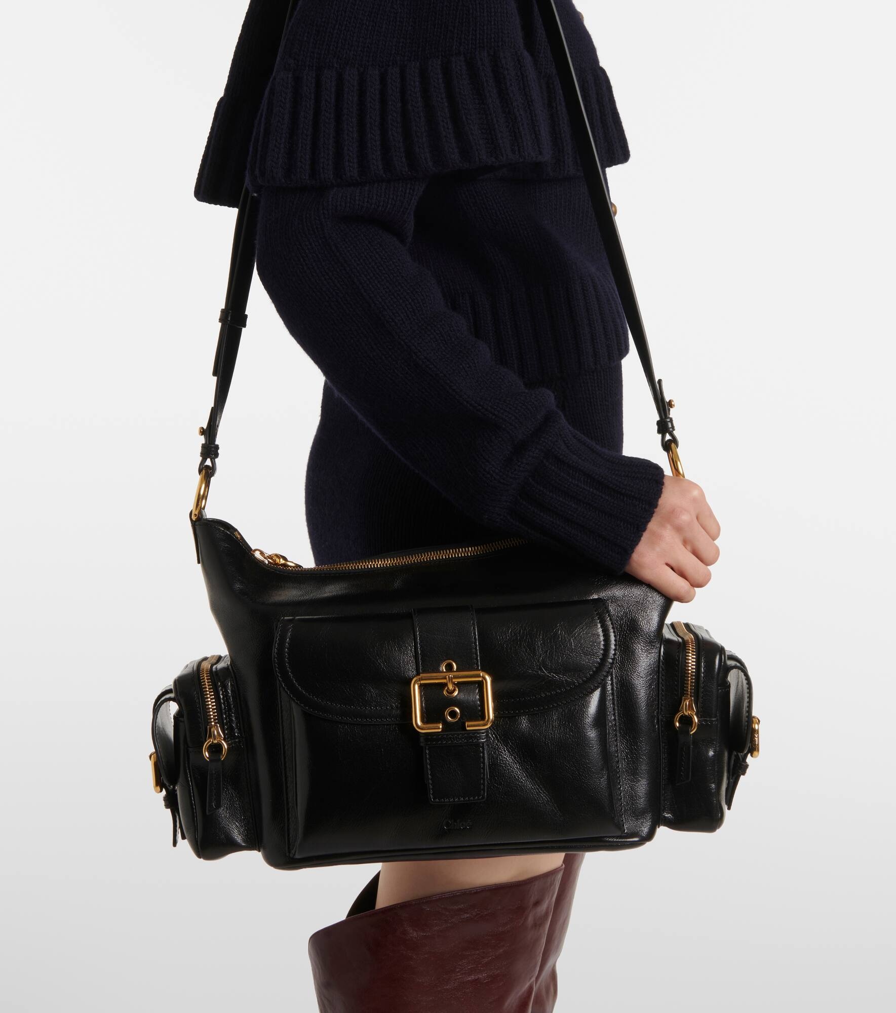 Medium leather camera bag - 2