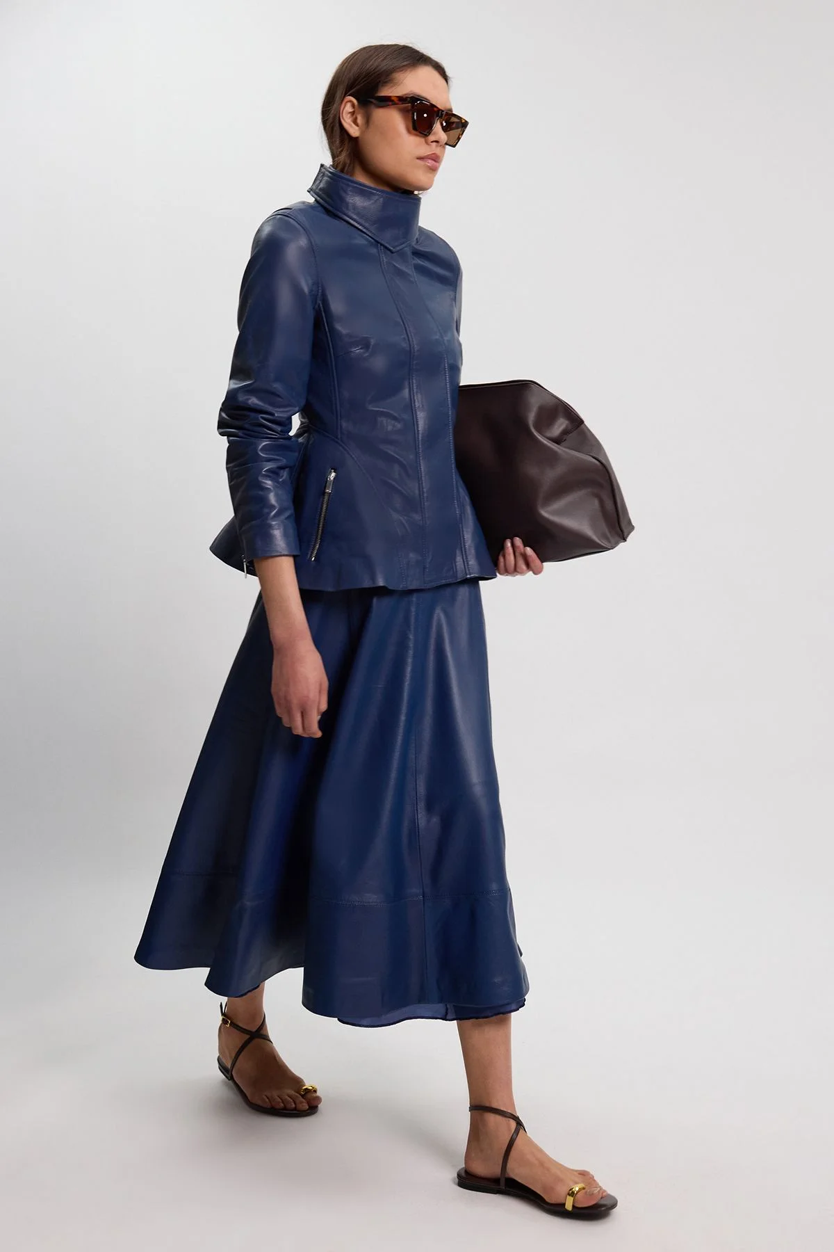 Leather Full Skirt - 1