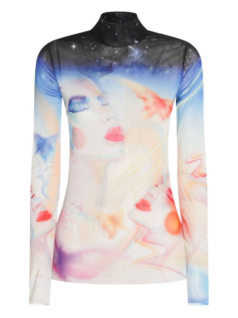graphic-print long-sleeve top 1