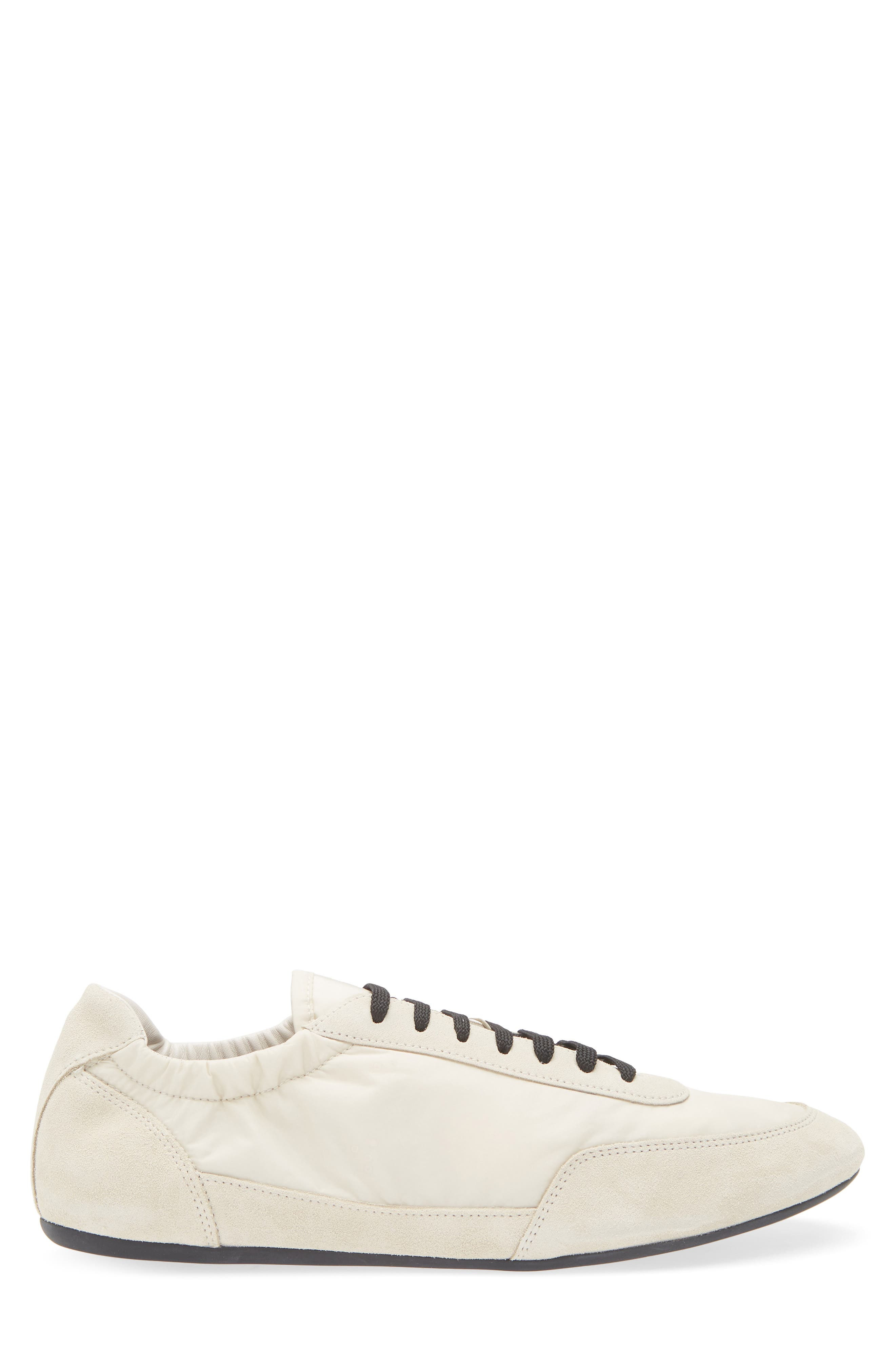 Prada Collapse Mixed Media Low Top Sneaker in Avorio at Nordstrom - 3