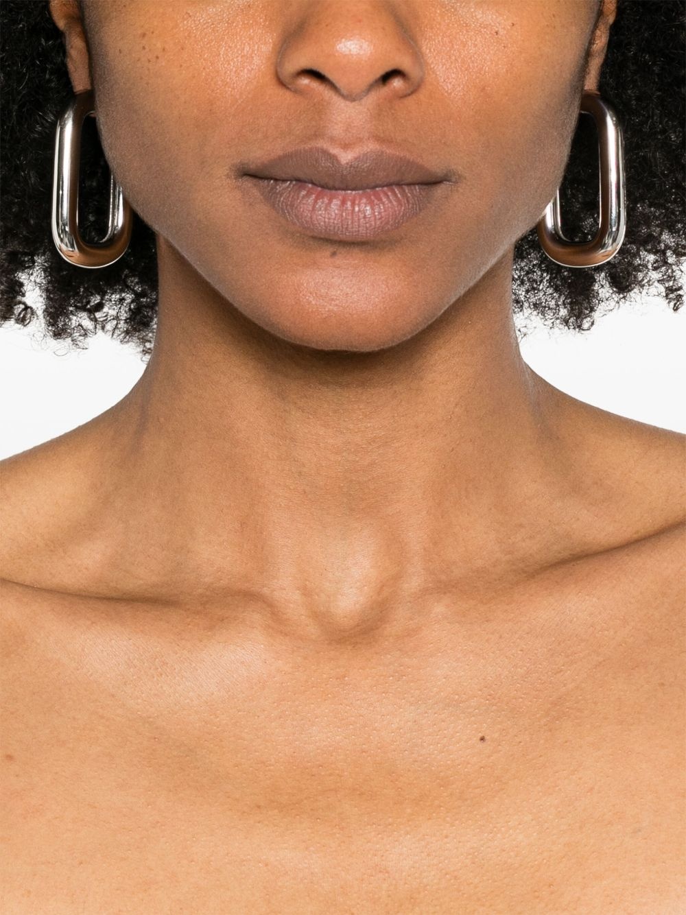 sculted hoop earrings - 2