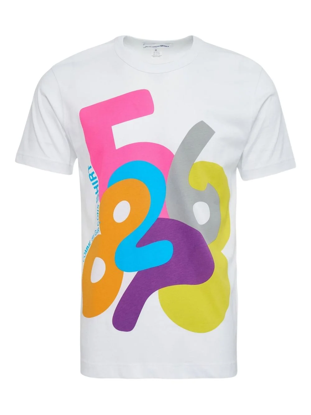 number-print T-shirt - 1